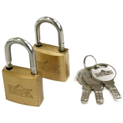 Cadenas à fossette, même numéro de clé