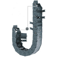 Chaîne porte-câbles de type à ouverture et fermeture à séparation interne, grand modèle (E2/000), type 3400