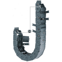 Chaîne porte-câbles de type à ouverture et fermeture à séparation externe, grand modèle (E2/000), type 3500