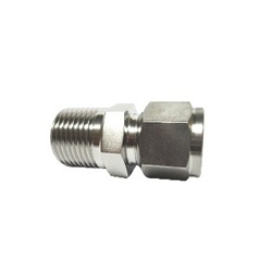 Connecteur mâle pour raccord de tuyau type virole double, DCT