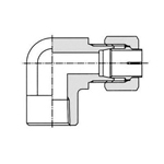 Raccord de type mordant pour raccord antivibration, coude de tuyau en acier type NE (femelle)