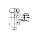 Raccord non évasé pour raccord antivibration, tuyau en acier de type NE - coude à goujon (type C)