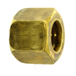 Raccord et vanne pour gaines en cuivre, type B-1, raccord de type mordant, écrou