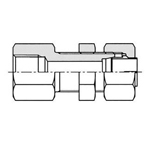 Raccord de type mordant type NE résistant aux vibrations pour tuyau en acier, douille avec resserrement pour cloison