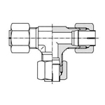 Raccord non évasé pour raccord antivibration, tuyau en acier de type NE - raccord en T