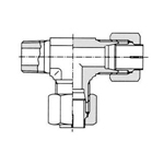 Raccord non évasé pour raccord antivibration, tuyau en acier de type NE - manchon à un côté de raccord en T