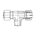 Raccord non évasé pour raccord antivibration, tuyau en acier de type NE - embout dans raccord en T