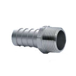 Embout de flexible hexagonal pour raccord de flexible à vis en acier inoxydable