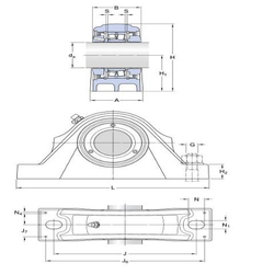 Paliers SKF Concentra pour roulements, paliers flottants