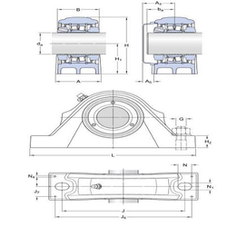 Paliers SKF Concentra pour roulements, paliers fixes
