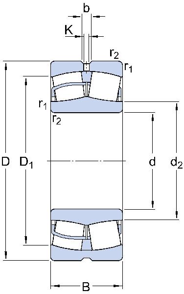Roulements à rouleaux SKF à auto-alignement pour machines vibrantes, alésage cylindrique, type ouvert