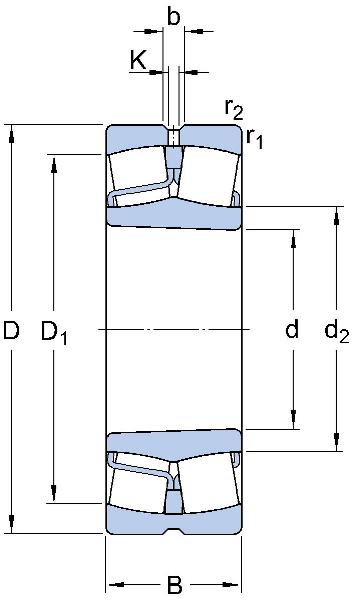 Roulements à rouleaux SKF à auto-alignement pour machines vibrantes, alésage conique, type ouvert