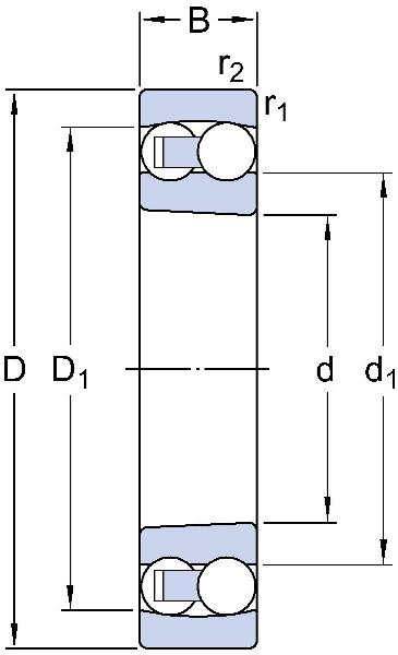 Roulements à billes SKF à auto-alignement à alésage conique, type ouvert