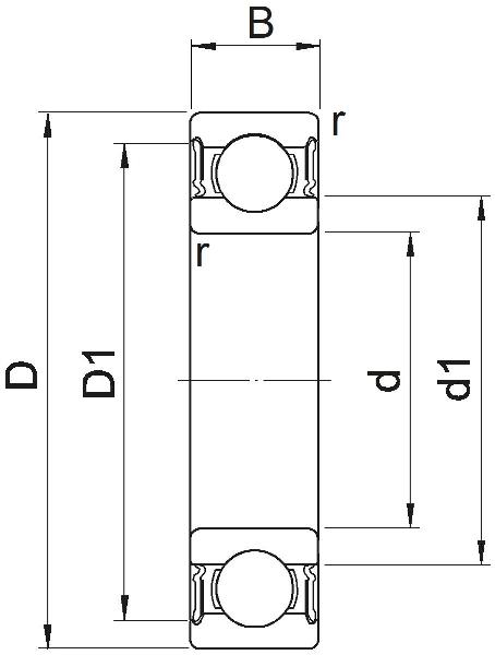 Roulements rigides à billes SKF à une rangée, inoxydables, avec joint statique des deux côtés