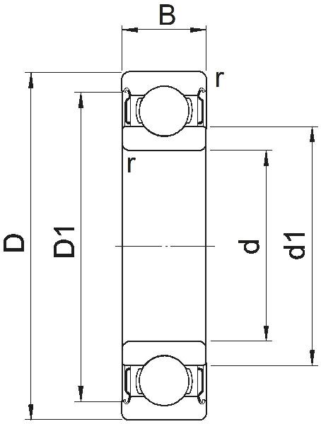 Roulements rigides à billes SKF à une rangée, avec couvercle des deux côtés