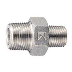 Raccord à embout hexagonal à diamètre différent en acier inoxydable - Fileté