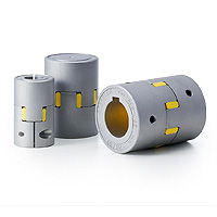 Accouplements à mâchoires / fixation au choix / disque à griffes : PU, Shore A90 / corps : aluminium / ALS-Y / MIKI PULLEY