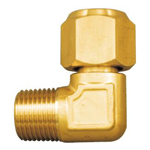 Joint de tuyau en cuivre, Joint évasé pour tuyau en cuivre (produit pris en charge par un réfrigérant), coude à filetage simple évasé