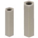 Entretoises hexagonales / plastique / double filetage femelle