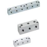 Bloc de distribution / Bloc de distribution air/eau/hydraulique / - version avec trou en T -