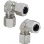 Raccords à bague d'ancrage pour tuyaux hydrauliques - Coude