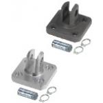 Supports pour vérins compacts - Montage sur chape