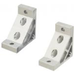 Equerre pour profilés extrudés / série 8,45 (largeur de rainure 10 mm) / pour rainure à 1 rangée / support extrudé / extra épais pour carré de 50