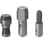 Goupilles de positionnement / forme de tête au choix / tête plate chanfreinée / variante de fixation au choix / g6
