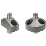 Cimblot  / rond / avec bride / tête plate chanfreinée / tenon à enfoncer