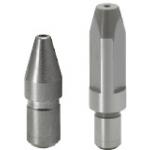 Goupilles de positionnement / forme de tête au choix / tête plate conique / tourillon à enfoncer