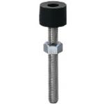Vis de butée / tête à six pans creux / filetage normal / caoutchouc dur tête protectrice / acier inoxydable / A57