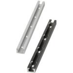 Rails pour interrupteur et capteur - Dimension L et Trous configurable - Forme U