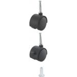 Roulette Nylon double roues