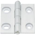Charnières plates pour profilés de construction / fraisages de cylindre, trous oblongs / démontables / douille en plastique, ressorts à encoches / aluminium extrudé / MISUMI