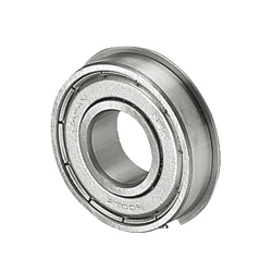 Roulements rigides à billes / une rangée / bague extérieure avec flasque / ZZ / inoxydable / MISUMI