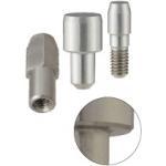 Goupilles de positionnement / forme de tête au choix / tête plate chanfreinée / variante de fixation au choix / m6, p6