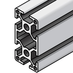 Série 8-45 - Rectangle, 50x100mm, fente largeur 10mm