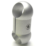 Joint de tuyau rond - Modèle de trou de diamètre identique - Support incliné à 45° pour la fixation