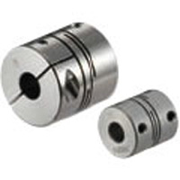 Accouplements à fente / serrage par vis sans tête, serrage par moyeu / fente transversale / corps : aluminium, acier inoxydable / MWS / NBK