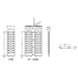Roulement à rouleaux plat linéaire, type FF
