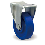 Roulettes avec plaque en acier, sur support avec raccords métalliques K, MCB / K