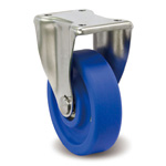 Roulettes en acier inoxydable, sur support, avec raccords métalliques KS, MCB/KS