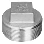 Joint fileté en acier inoxydable, fiche carrée P