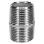Embout N de raccord double fileté en acier inoxydable