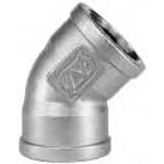 Coude 45° pour joint fileté en acier inoxydable 45L
