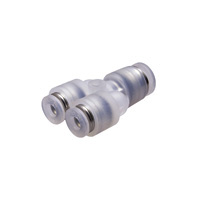 Pour raccords de tuyaux en environnement propre, modèle PP, diamètre différent Raccord union en Y