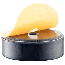 Tampons butée caoutchouc-métal / cylindrique / trou traversant, face adhésive / caoutchouc / 25150.12 / HALDER