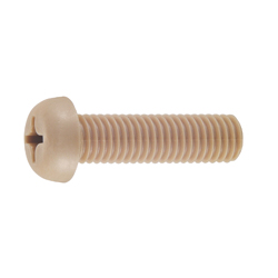 Vis mécaniques à tête cylindrique à empreinte cruciforme PEEK