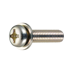 Vis mécaniques à tête cylindrique à empreinte cruciforme avec rondelle ordinaire intégrée (ISO Flat W)