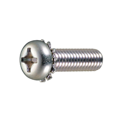 Vis à tête cylindrique cruciforme (rondelle à denture extérieure) avec rondelle à denture extérieure intégrée